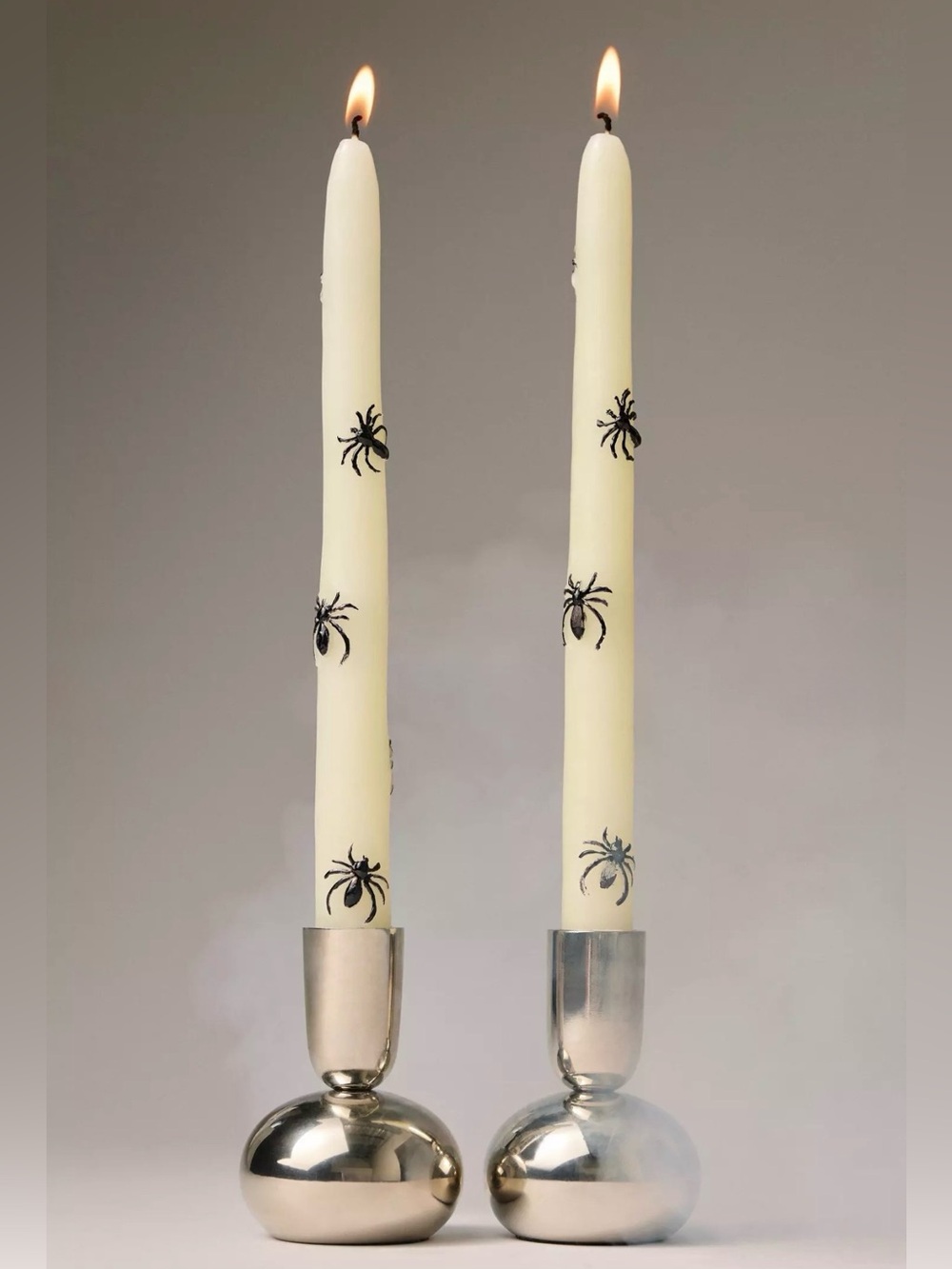 NEW Anthropologie Mystic Icon Taper Candles, Set of 2: Spider Edition 🕷️